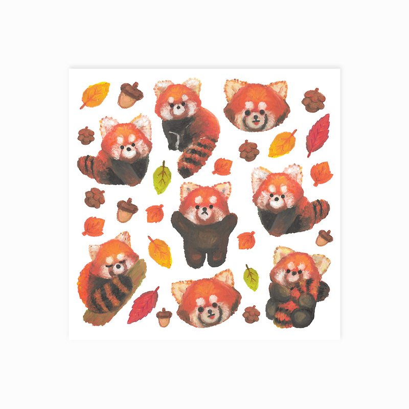 Transparent Sticker | Red panda - 贴纸 - 塑料 橘色