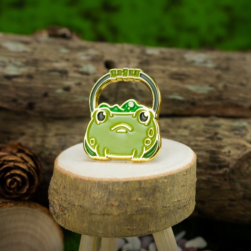 Toad Cauldron Enamel Pin - 胸针 - 其他金属 绿色