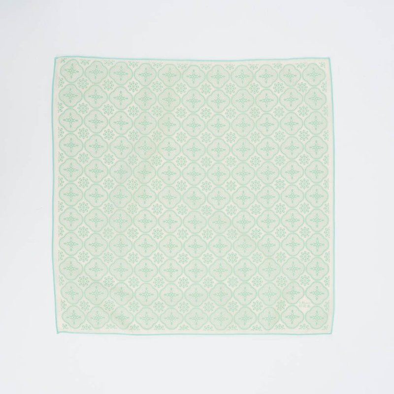 包布巾/玻璃海棠/青雾绿 - 手帕/方巾 - 棉．麻 绿色