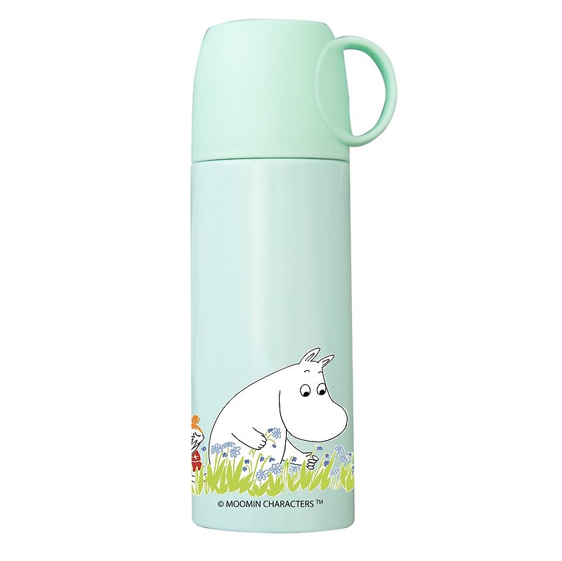 Moomin噜噜米授权-马卡龙粉彩杯盖保温瓶(绿) - 其他 - 其他金属 绿色