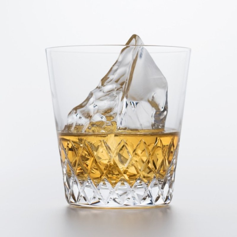 270cc【日本松徳硝子】松徳ROCK #03 大格 威士忌杯Rock Glass无铅水晶玻璃 酒器 (日本桐箱包装) - 咖啡杯/马克杯 - 玻璃 橘色