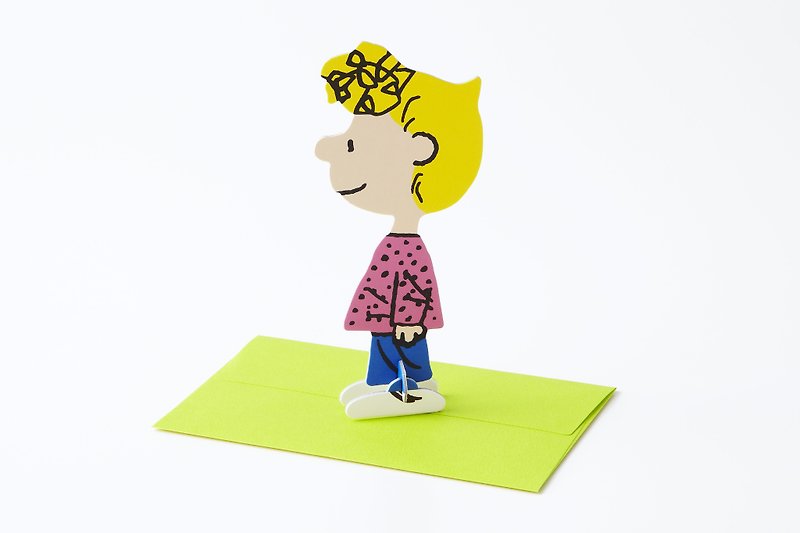立体卡片 莎莉・布朗  Peanuts Sally Brown/Standing Message Card - 卡片/明信片 - 纸 多色