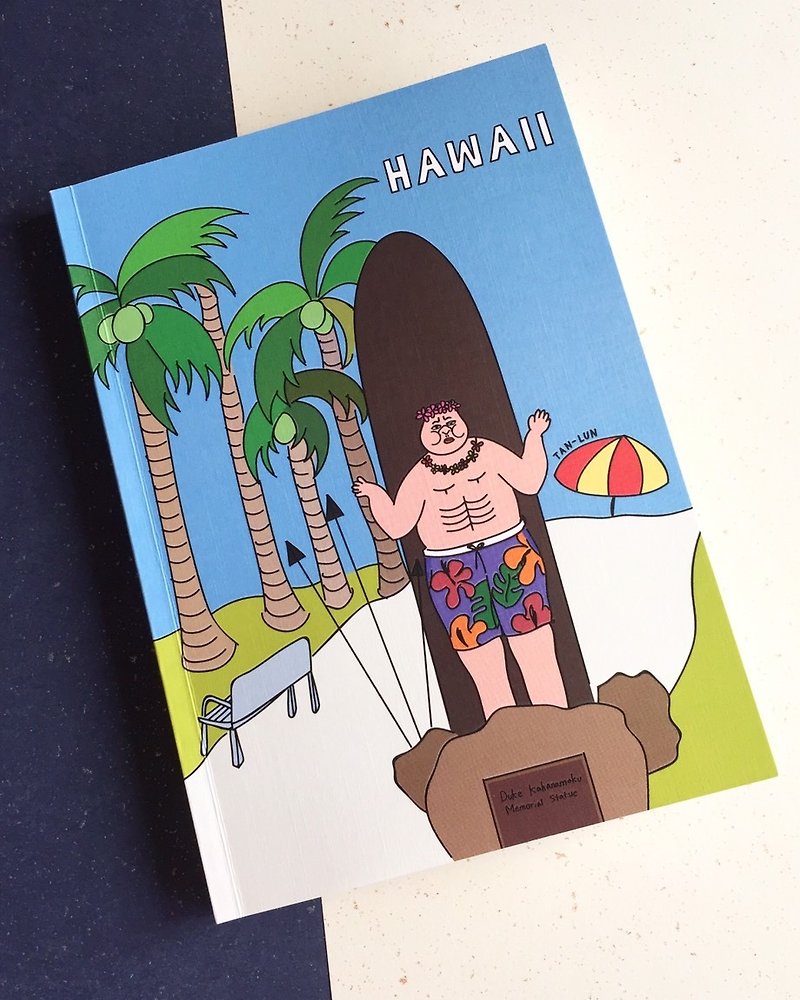 【旅行特辑】 夏威夷 Hawaii 空白笔记本 - 笔记本/手帐 - 纸 蓝色