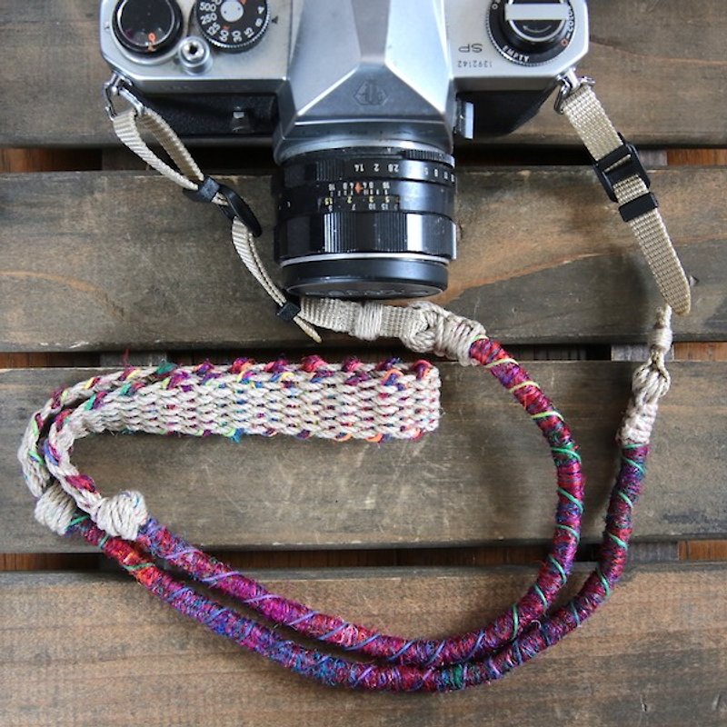 相機背帯/Camera strap/Crazy-color麻紐ヘンプカメラストラップ/ベルト - 相机背带/脚架 - 棉．麻 