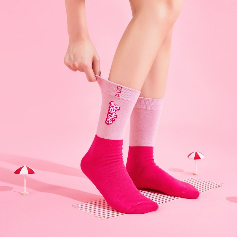 | Barbie X HOA中筒袜 |  TOGETHER WE SHINE | 5779 - 袜子 - 其他人造纤维 粉红色