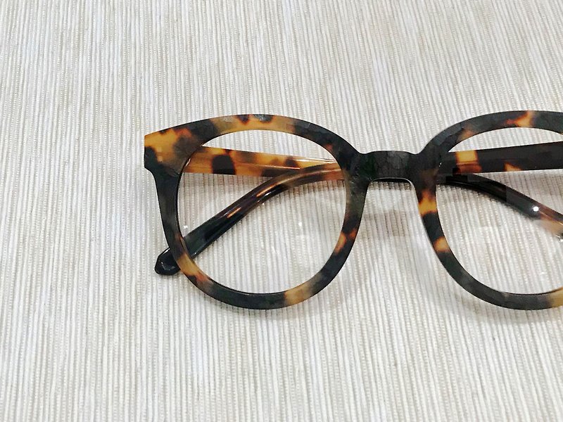 日本手造复古粗圆型眼镜框 - 眼镜/眼镜框 - 其他材质 咖啡色