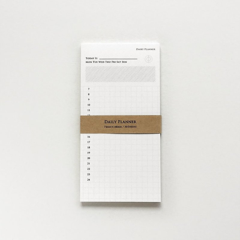 日本 KNOOP WORKS 手帐计划便条纸 (日计划) - 便条纸/标签贴 - 纸 白色