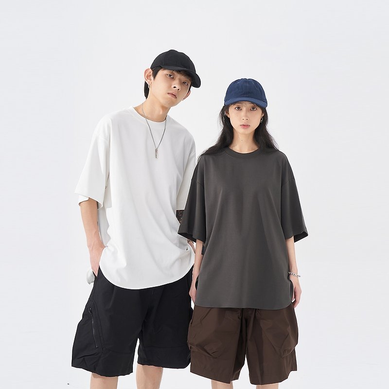 TopBasics 日系丝质柔软短袖T恤 - 男装上衣/T 恤 - 棉．麻 灰色