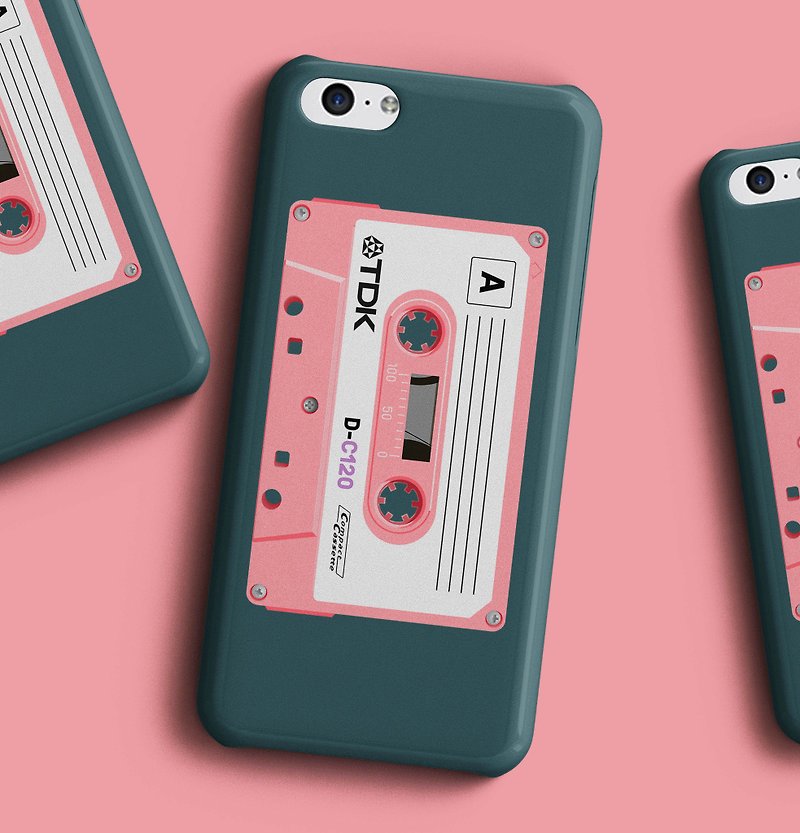 TDK Cassette - pink Phone case - 手机壳/手机套 - 塑料 粉红色