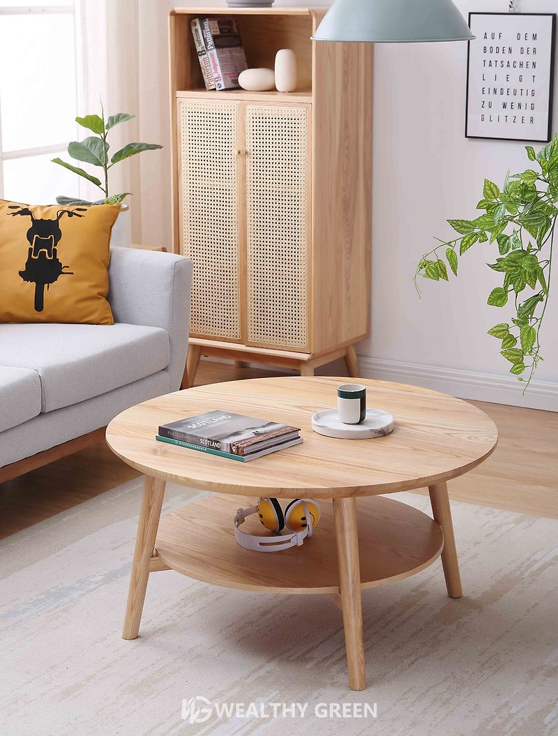 维斯格林 北欧现代双层圆设计茶几组CT2101 - 其他家具 - 木头 