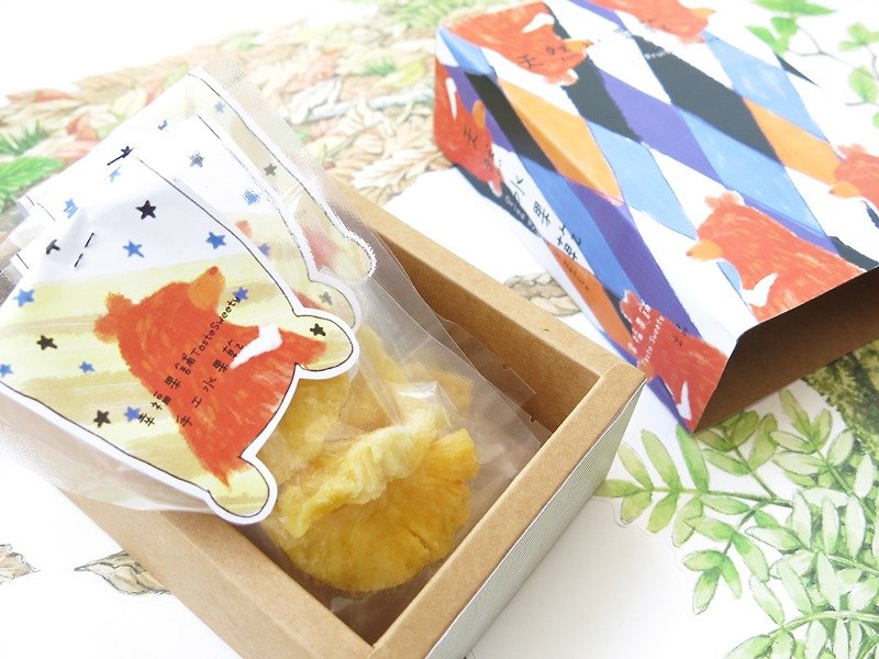 幸福果铺-造型书魔术熊水果干小礼5入 - 水果干 - 新鲜食材 橘色