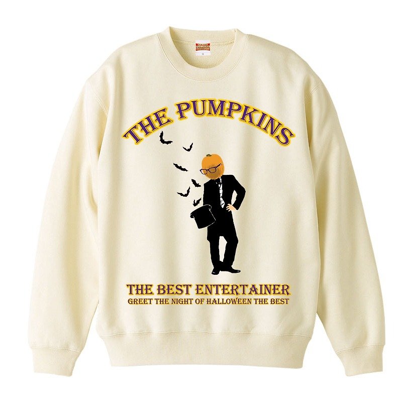 [スウェット] Pumpkins - 男装上衣/T 恤 - 棉．麻 白色