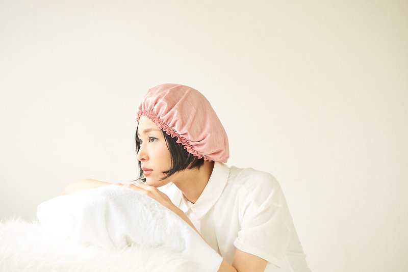日本製 シルクナイトキャップ レディース メンズ 春 夏 春夏 全2色 シルク シルク100% 絹 帽子 ナイトキャップ ナイト キャップ ロングヘア - 帽子 - 丝．绢 粉红色