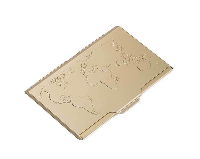 世界地图轻巧名片夹(金色) - 文件夹/资料夹 - 其他金属 金色