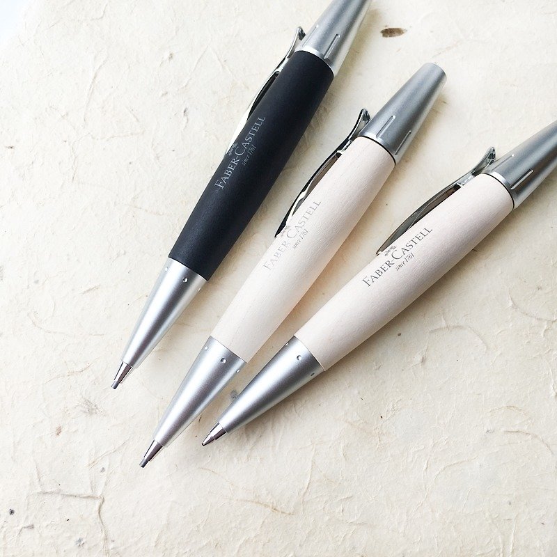 Faber-Castell E-MOTIO 辉柏雾面梨木旋转笔 | 德国 原子笔 铅笔 - 铅笔/自动铅笔 - 木头 多色