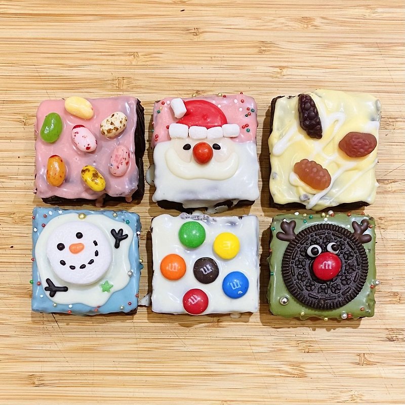 黑熊先生巧克力布朗尼欢乐耶诞礼盒 - 蛋糕/甜点 - 新鲜食材 多色