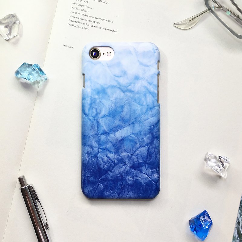 冰痕-手机壳 硬壳 iphone samsung sony htc zenfone oppo LG - 手机壳/手机套 - 塑料 蓝色
