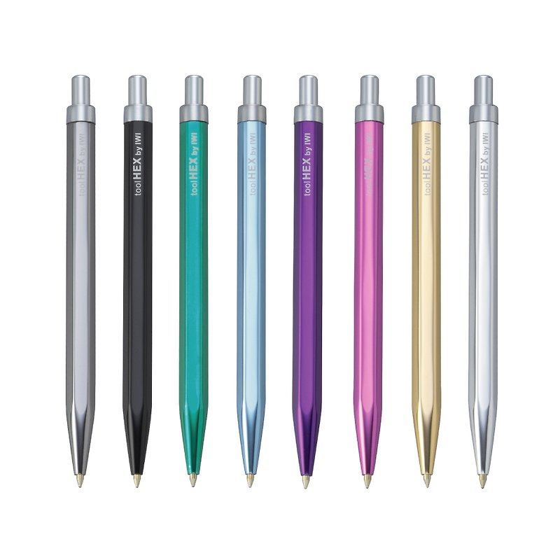 【买一送一】IWI TOOLHEX 原子笔-炫彩系列 #8色可选 #黑芯 - 圆珠笔/中性笔 - 其他金属 