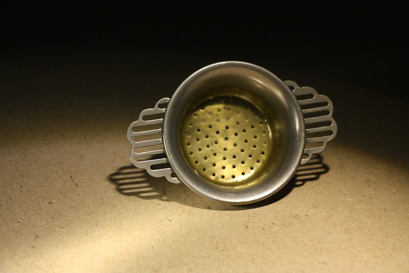 购自荷兰 20 世纪中期老件 铜胎镀银 古董倒茶滤茶器 - 茶具/茶杯 - 铜/黄铜 银色