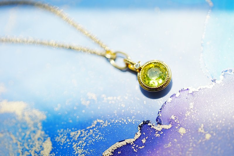 【8月誕生石】ペリドット　アミュレットネックレス - 项链 - 半宝石 绿色