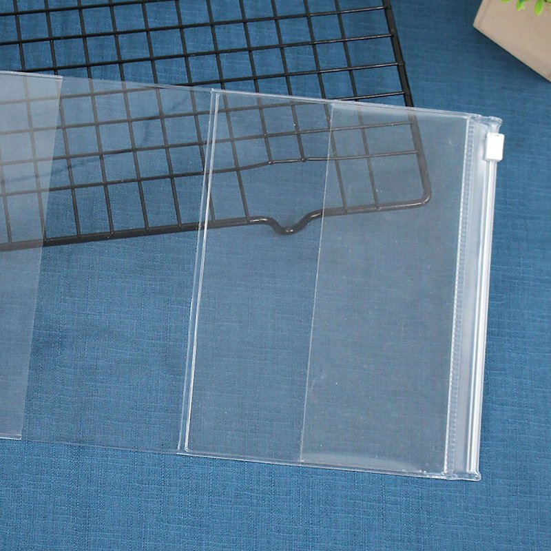 Chuyu A6/50K透明夹链保护书套/笔记本(适用14.5cm高手帐) - 书衣/书套 - 其他材质 透明