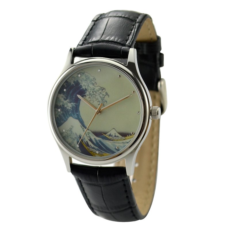 浮世绘手表 中性设计 全球包邮 - 女表 - 不锈钢 卡其色