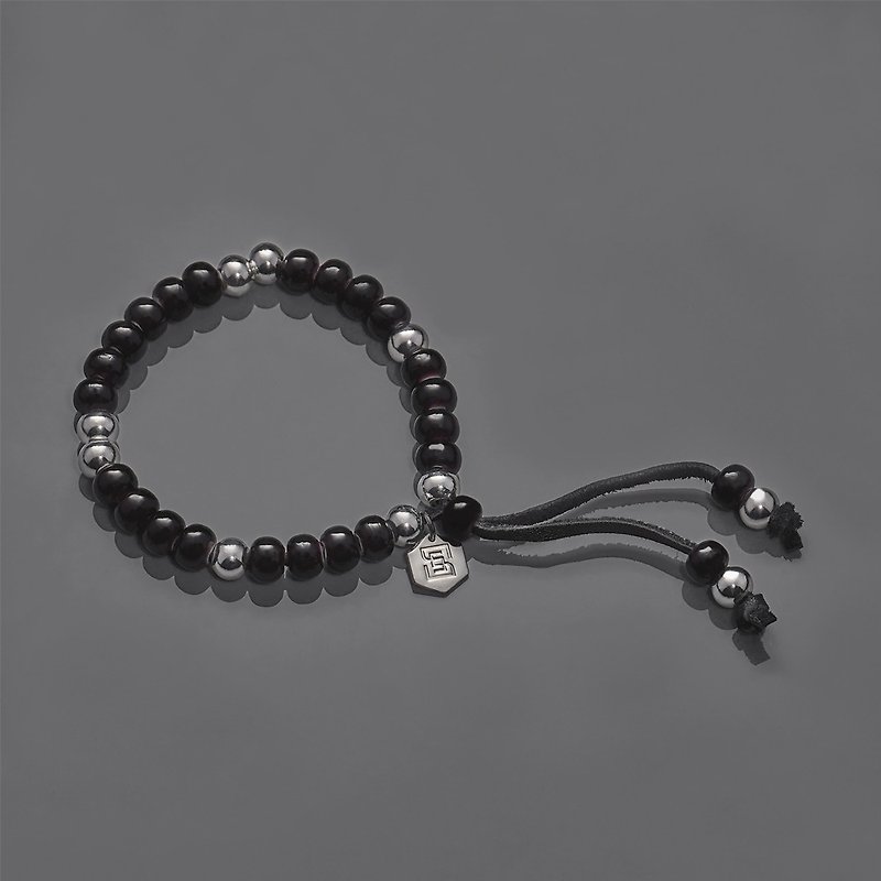 手工琉璃串珠手环 - 手链/手环 - 宝石 黑色