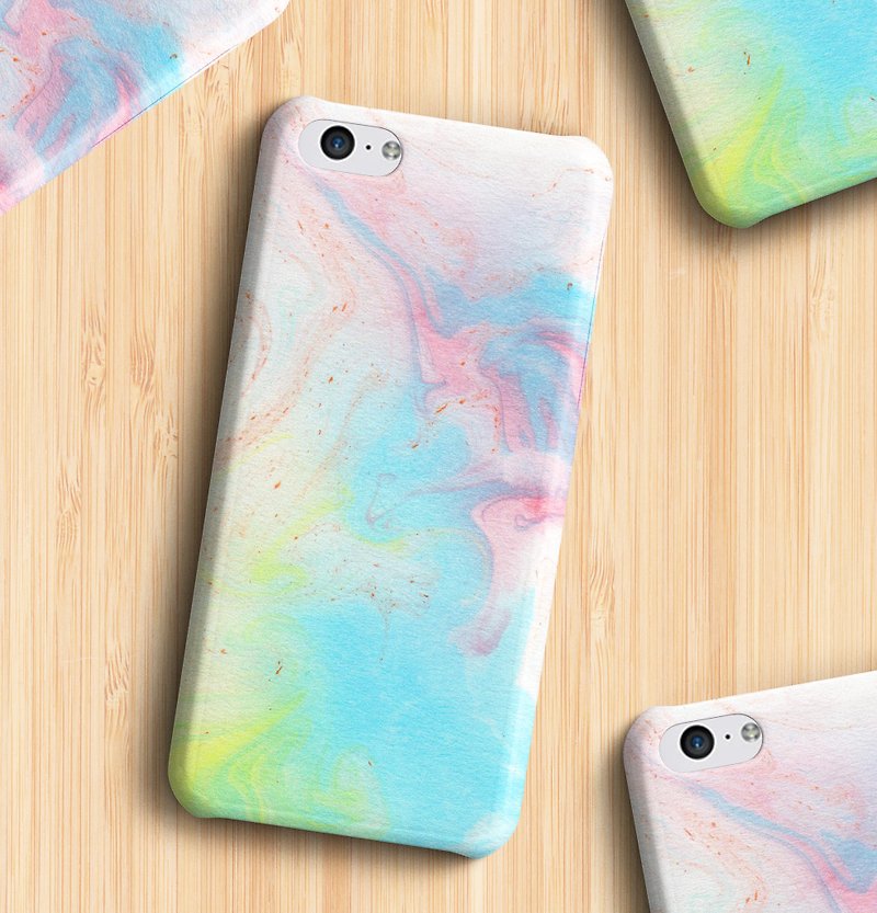 Melted rainbow/colourful Phone case - 手机壳/手机套 - 塑料 多色