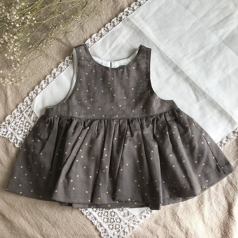 ノースリーブワンピース(グレー) - 童装礼服/连衣裙 - 棉．麻 灰色