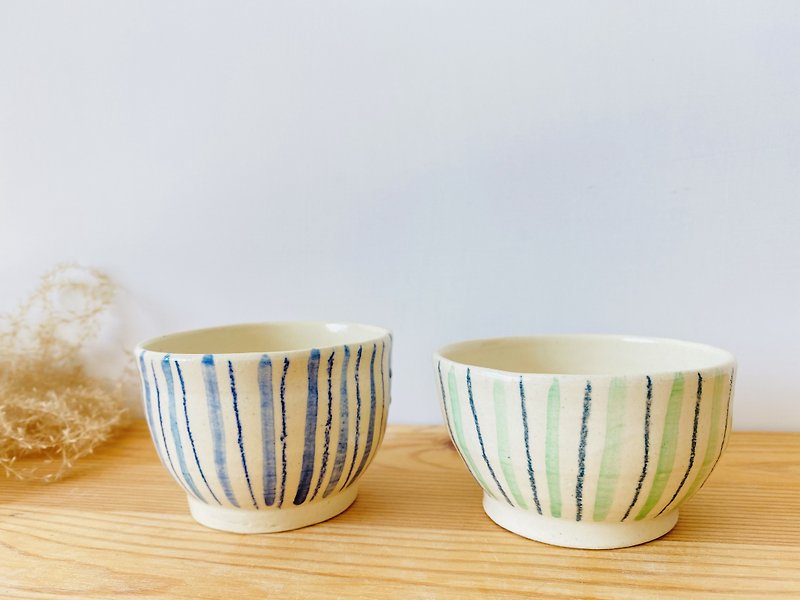 手绘线条—小茶杯 - 茶具/茶杯 - 陶 蓝色