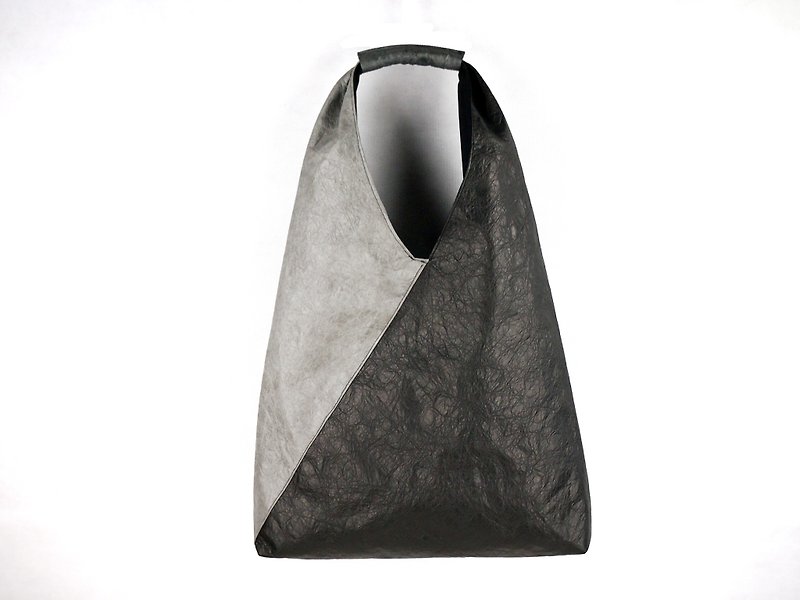 6dots Tyvek 黑灰色 三角形包 单肩包 - 手提包/手提袋 - 防水材质 灰色