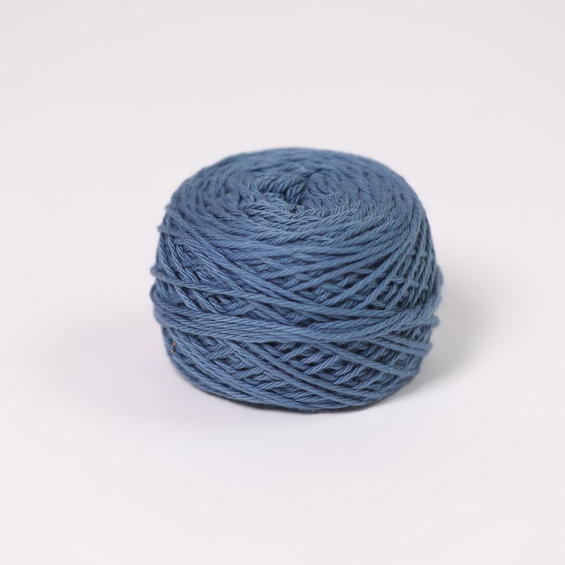 手捻棉线-蓝色-公平贸易 - 编织/刺绣/羊毛毡/裁缝 - 棉．麻 蓝色