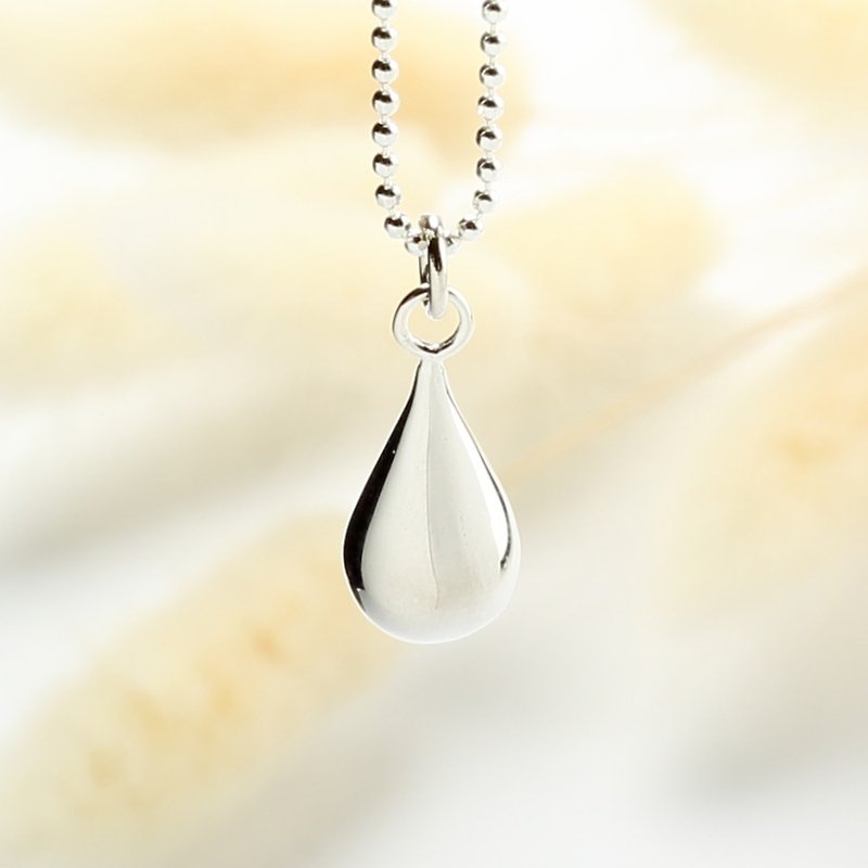 水滴 Drop Pear s925 纯银 项链 生日 周年 情人节 礼物 - 项链 - 纯银 银色