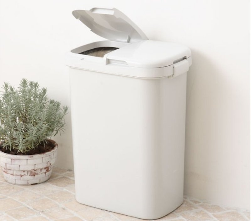 H&H 二分类 简约 防水 垃圾桶 50公升 - 垃圾桶 - 塑料 白色