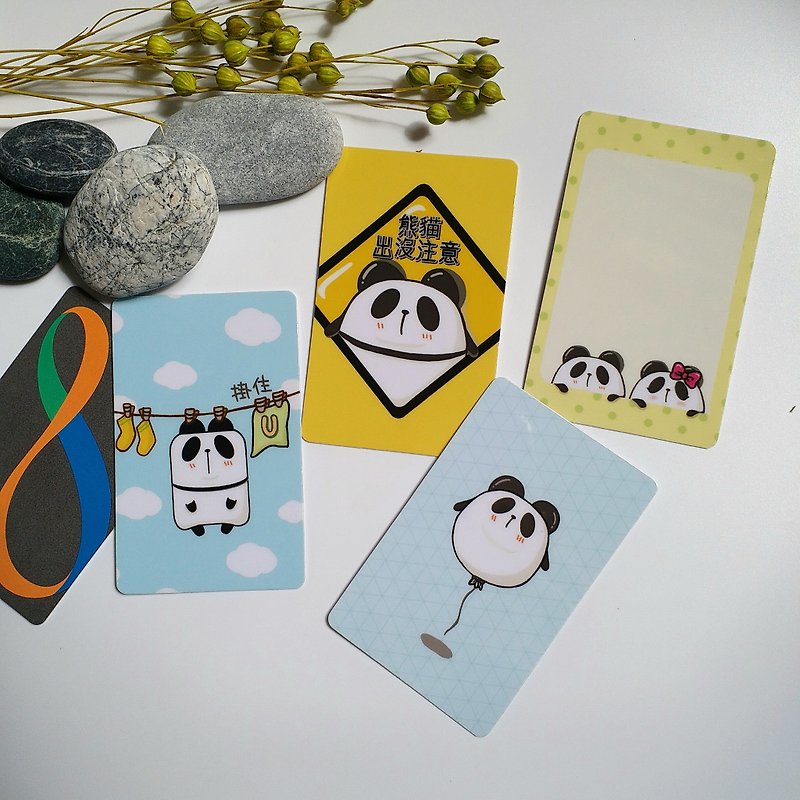 香港原创设计 【熊猫水晶卡贴】八达通卡贴| 悠游卡贴 - 卡片/明信片 - 其他材质 多色
