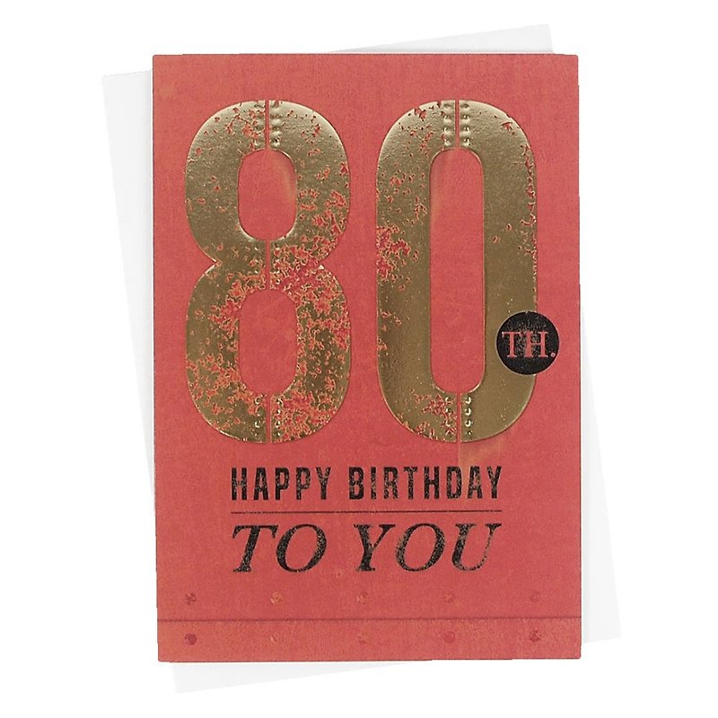 愿您拥有美好的80岁【ABACUS-Rusty卡片-生日祝福】 - 卡片/明信片 - 纸 多色