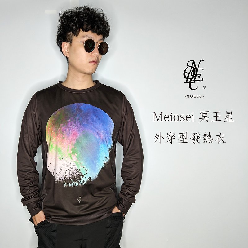Meiosei 冥王星 潮流卫衣发热衣 - 男装上衣/T 恤 - 聚酯纤维 黑色