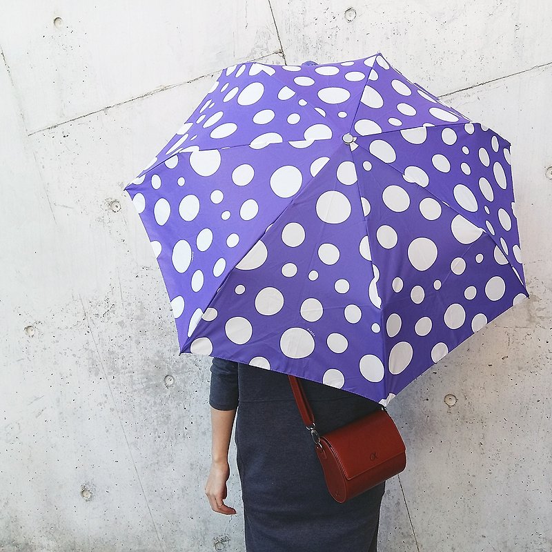 超轻防风抗UV自动伞 - 点点 - 雨伞/雨衣 - 防水材质 紫色