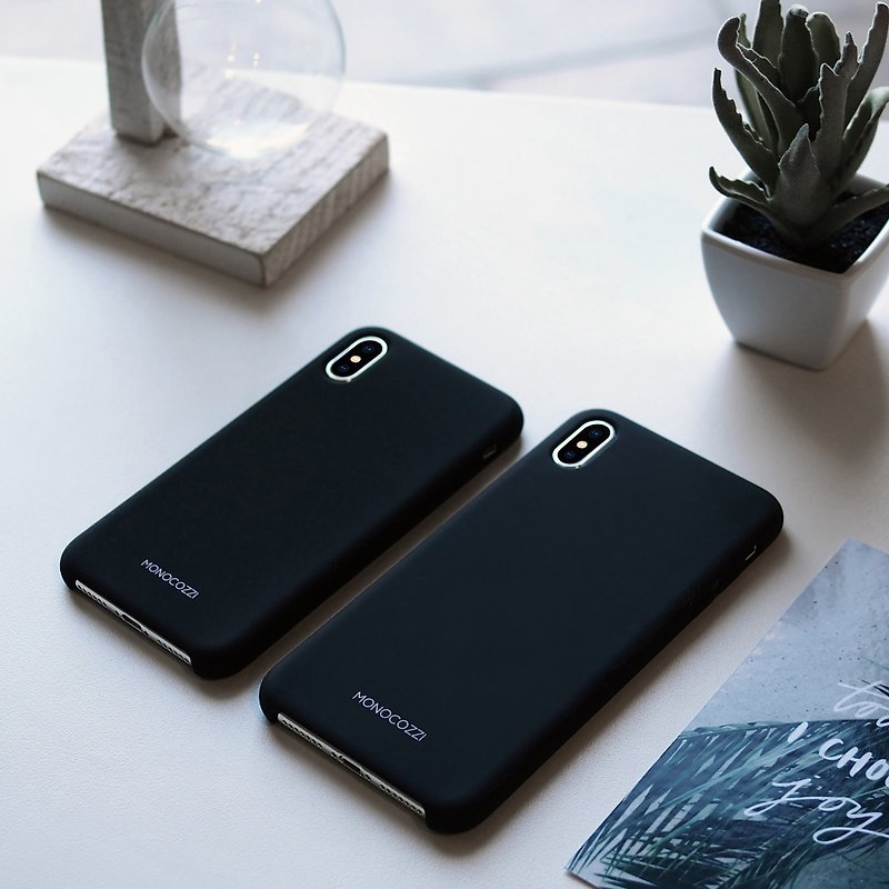 GRITTY | 液态硅胶防污手机壳 - iPhone XS / Max - 黑色 - 手机壳/手机套 - 聚酯纤维 黑色
