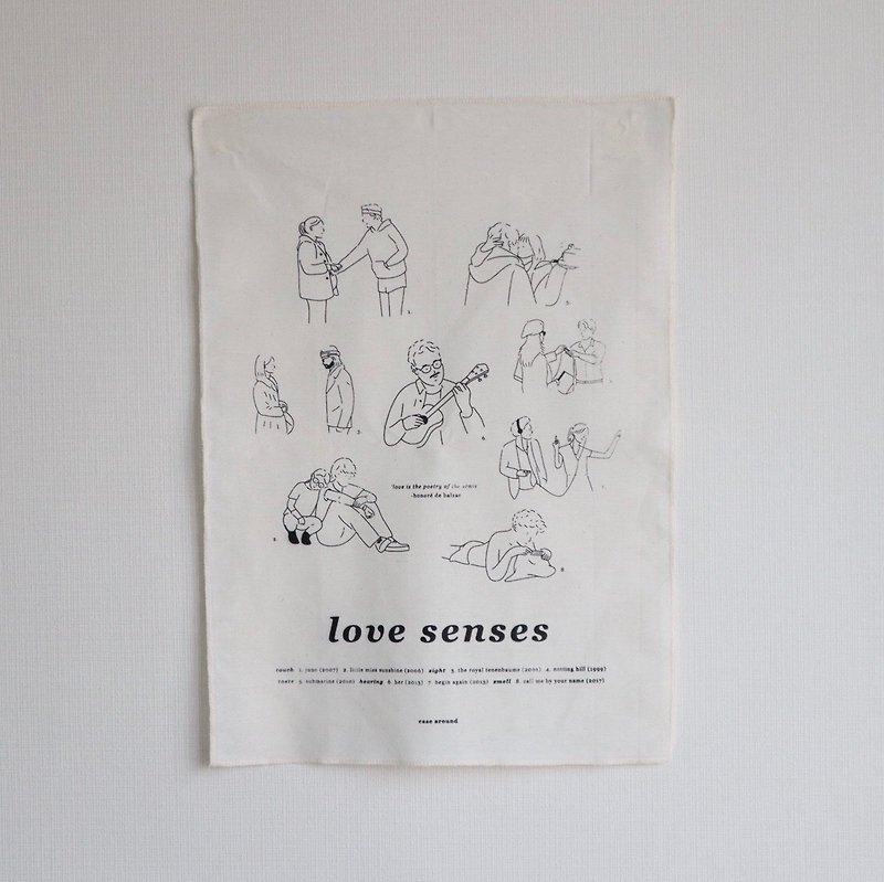 Fabric Poster - Love Senses - 海报/装饰画/版画 - 棉．麻 卡其色