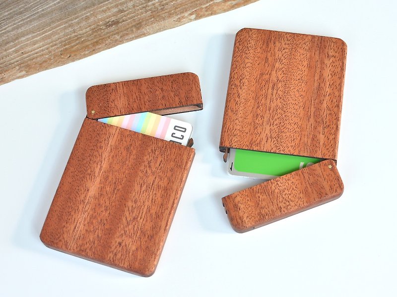 Wooden IC card case(Mahogany) - 证件套/卡套 - 木头 