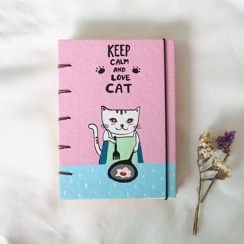 I'm cat , I can cooking.,Handmadenotebook Diary Journal  筆記本 - 笔记本/手帐 - 纸 橘色