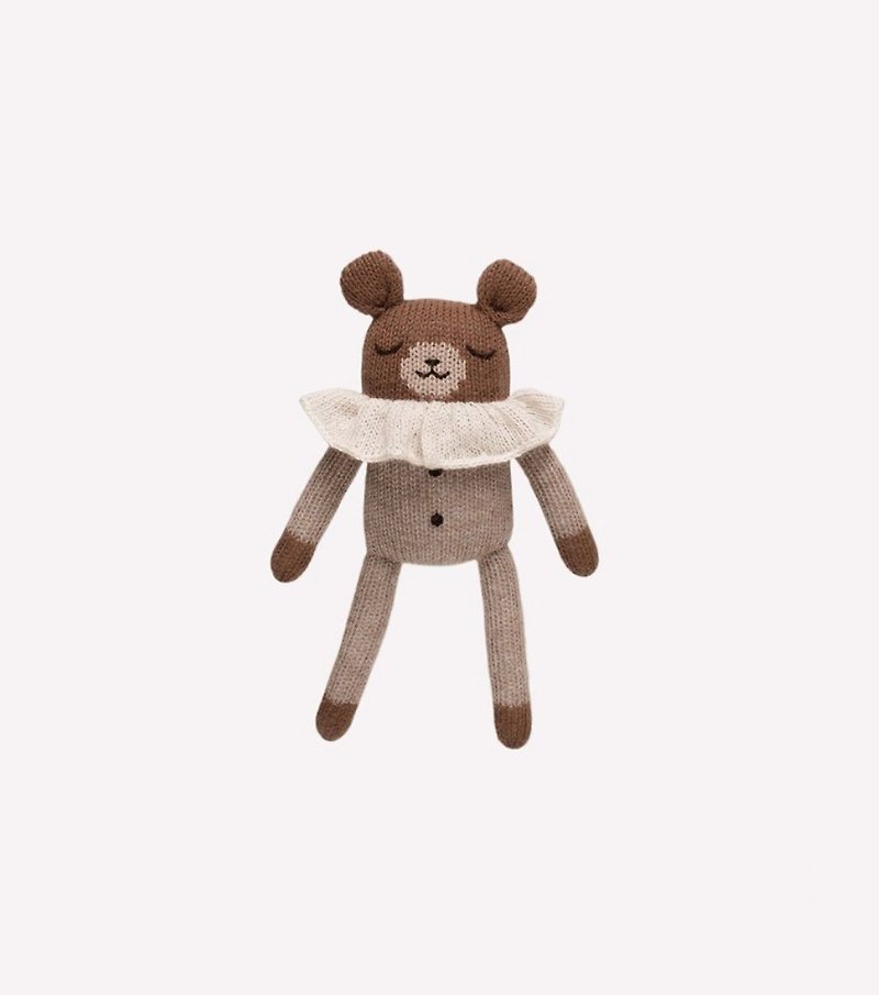 Teddy knit toy / oat pyjamas - 玩具/玩偶 - 羊毛 