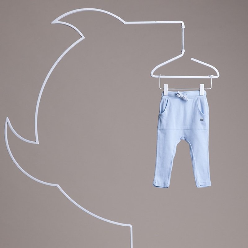 【绑带长裤】bbc长裤-100%有机棉-蓝色 - 其他 - 棉．麻 蓝色