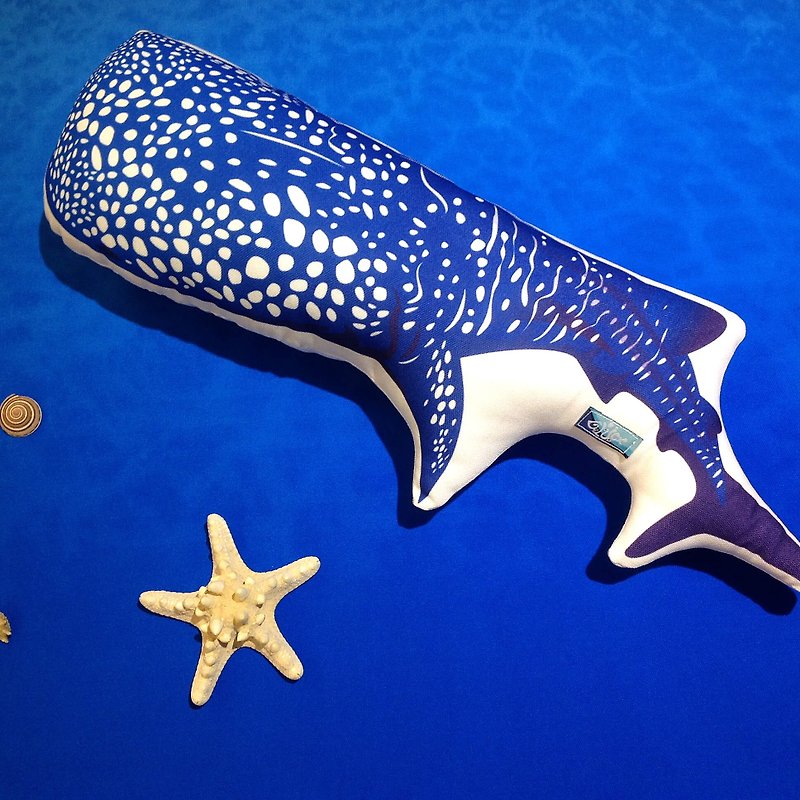 【拥抱海洋】鲸鲨造型双面抱枕/午休枕#深海版 - 枕头/抱枕 - 其他材质 蓝色