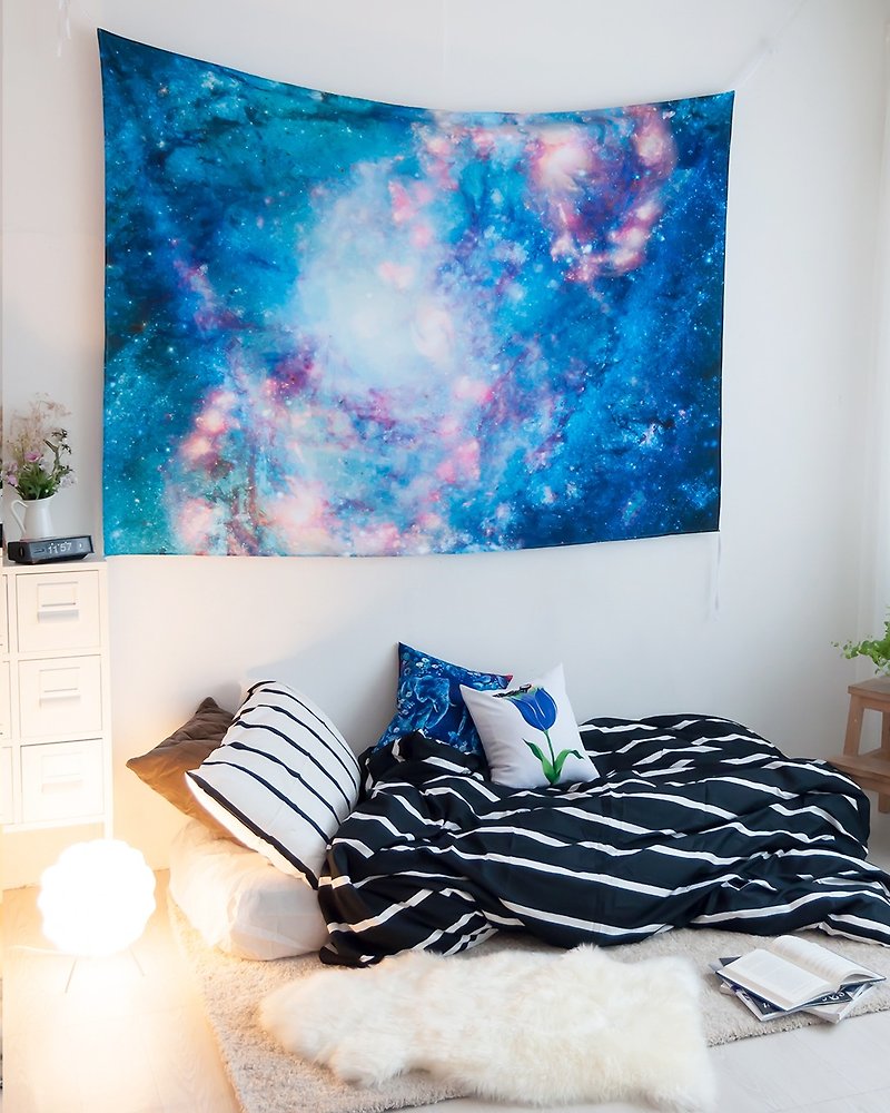 Abstract Galaxies 2-壁幔Wall Tapestry-墙壁装饰 家饰 居家布置 - 海报/装饰画/版画 - 聚酯纤维 蓝色