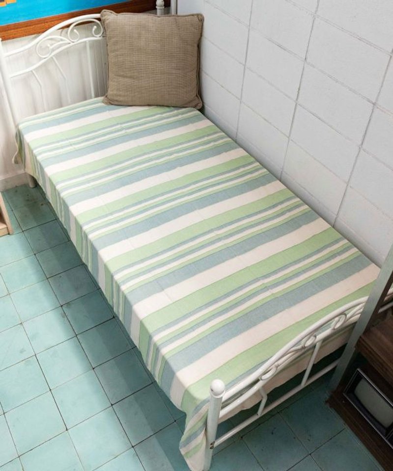 Striped Multi Cloth Bed Cover - Single - 被子/毛毯 - 其他材质 