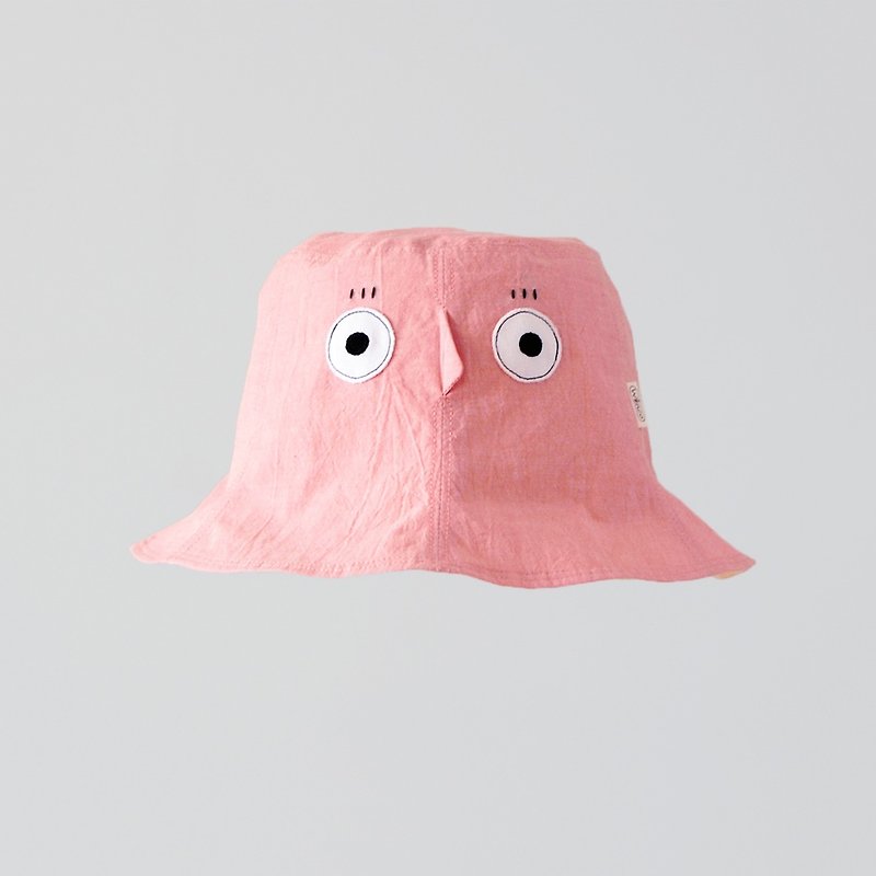 【躲帽帽-粉红】轻薄水洗棉 成人渔夫帽 - 帽子 - 棉．麻 粉红色