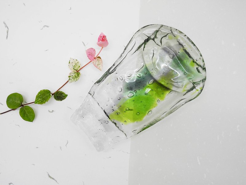 Highlight 还来 - 玻璃瓶浅盘/宁静款 - 浅碟/小碟子 - 玻璃 绿色