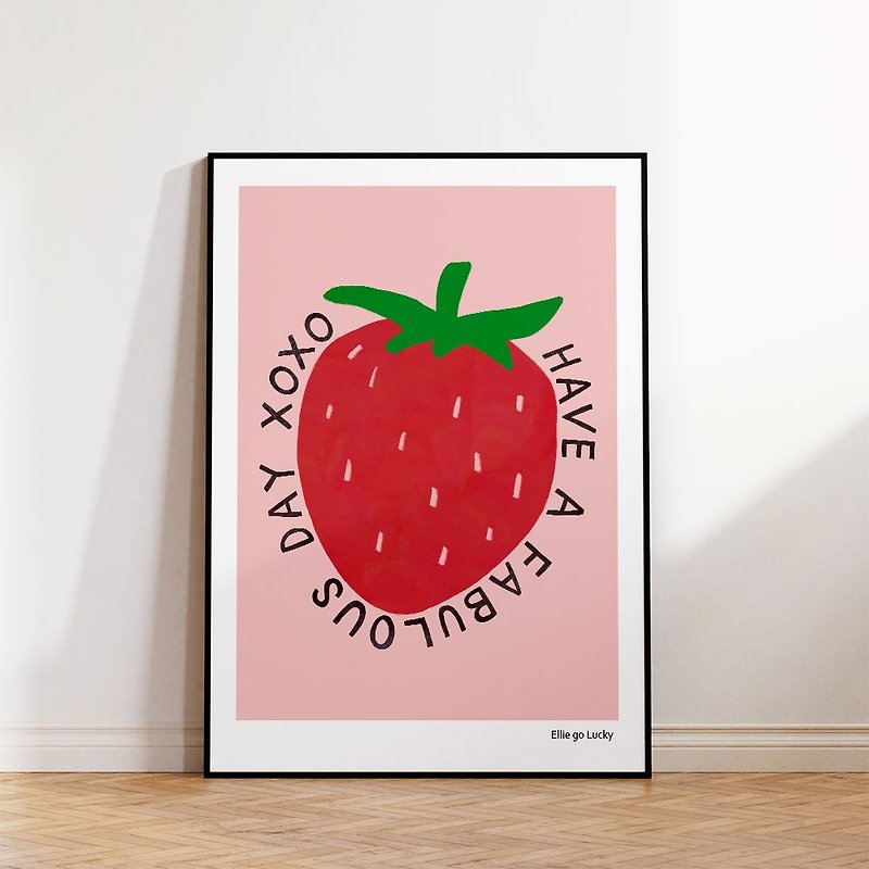 艺术印刷品/草莓/插画海报A3,A2 - 海报/装饰画/版画 - 纸 